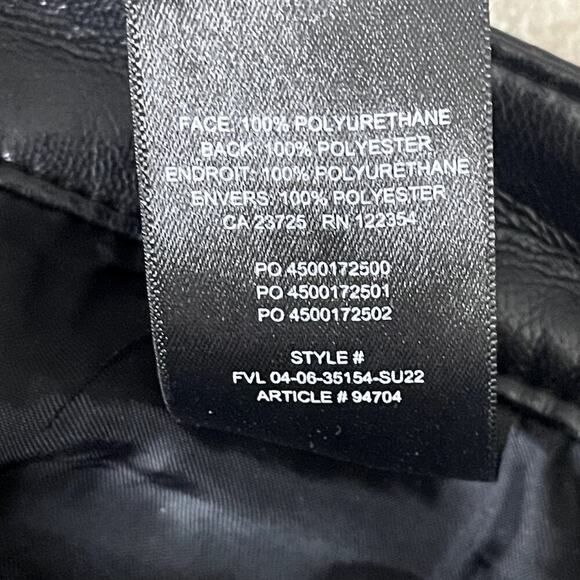 ARITZIA‎ WILFRED CABARET VEGAN LEATHER BLACK PANT SIZE 6 - Picture 13 of 14